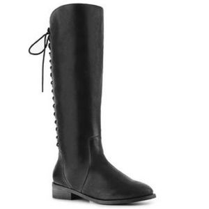 Joie Slow Ride black leather boots size 7 37